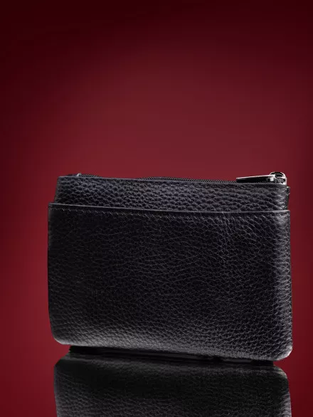 Кошелек для мелочи + ключница A-00141 black