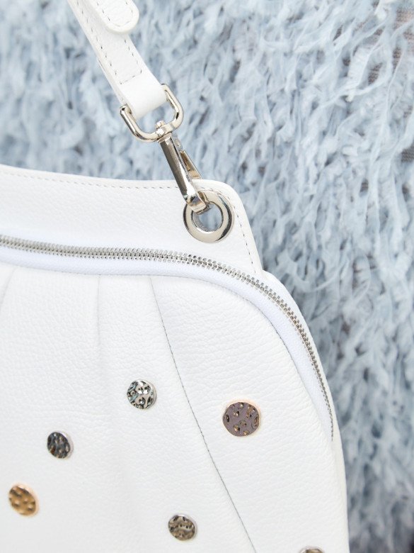 Сумка Curanni 2477 вителло белый/монет