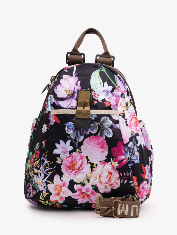 Рюкзак Anfuman Б 028 цветы черный Рюкзак Anfuman Б 028 цветы черный