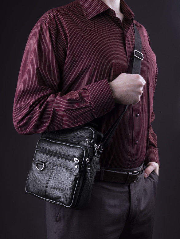 Сумка мужская Baggins 720 черная Сумка мужская Baggins 720 черная