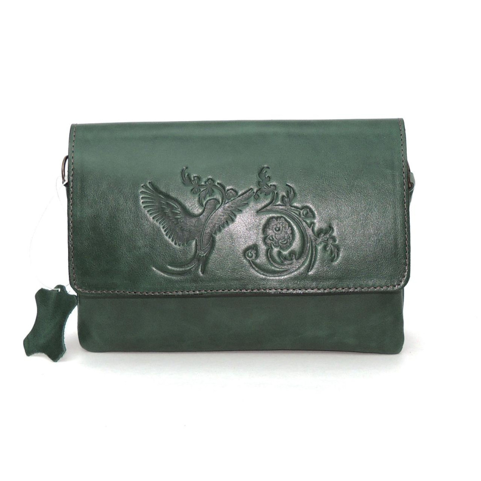 Сумка женская Natalia Kalinovskaya, «Гринли» Птица зеленая Сумка женская Natalia Kalinovskaya, «Гринли» Птица зеленая