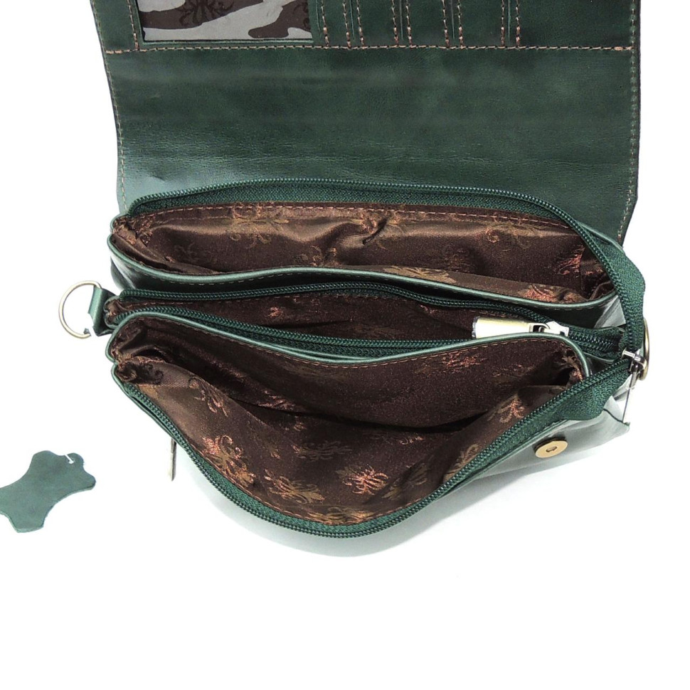 Сумка женская Natalia Kalinovskaya, «Гринли» Птица зеленая Сумка женская Natalia Kalinovskaya, «Гринли» Птица зеленая