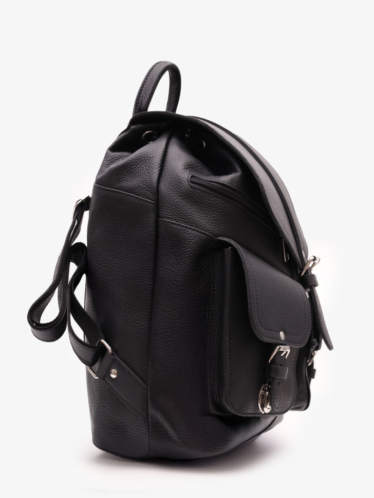 Кожаный рюкзак RHino 16-02 чёрный Кожаный рюкзак RHino 16-02 чёрный