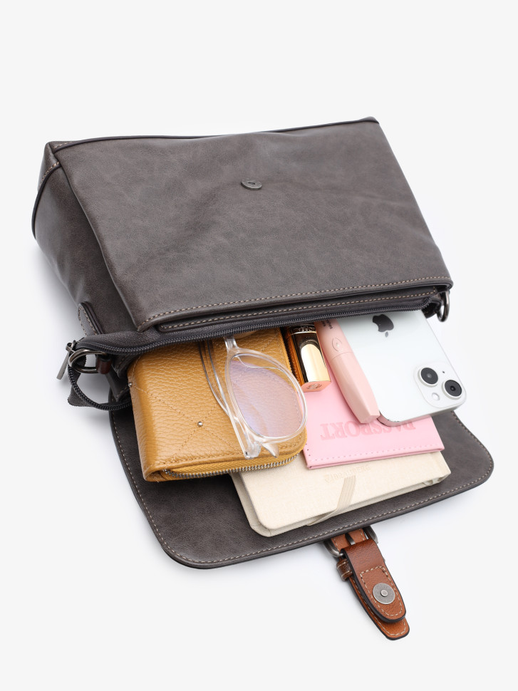 Сумка женская Flame Dance 5061 grey Сумка женская Flame Dance 5061 grey