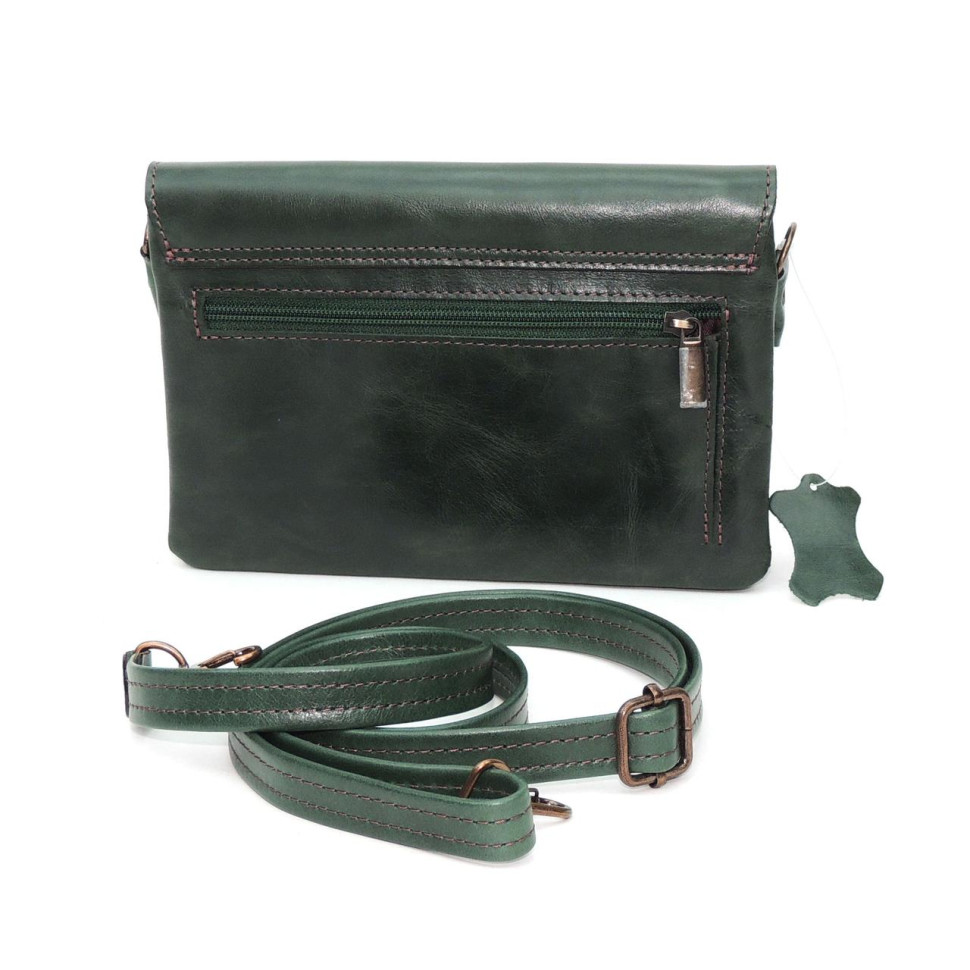 Сумка женская Natalia Kalinovskaya, «Гринли» растение зеленая Сумка женская Natalia Kalinovskaya, «Гринли» растение зеленая