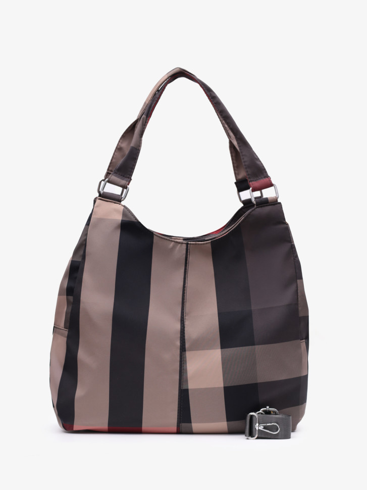 Сумка женская Runyi 08 серая клетка Сумка женская Runyi 08 серая клетка