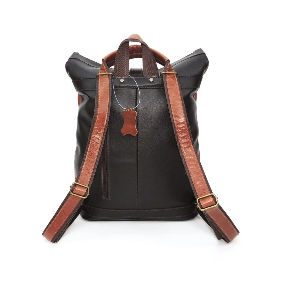 Сумка-рюкзак Natalia Kalinovskaya 54.602 Джойс рыжий/коричневый гладкая