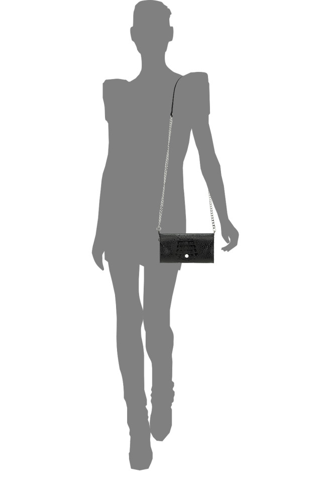 Сумка женская поясная Protege, Ц-398.3 синяя рептилия/кайман