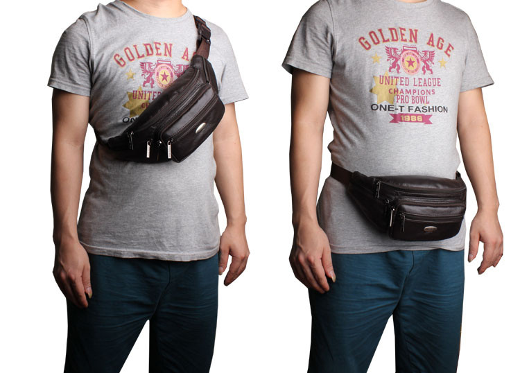 Сумка на пояс Cheer Soul 7211 коричневая Сумка на пояс Cheer Soul 7211 коричневая