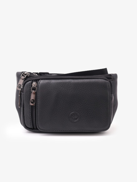 Мужская сумка на пояс Hight Touch 8786-34 черная