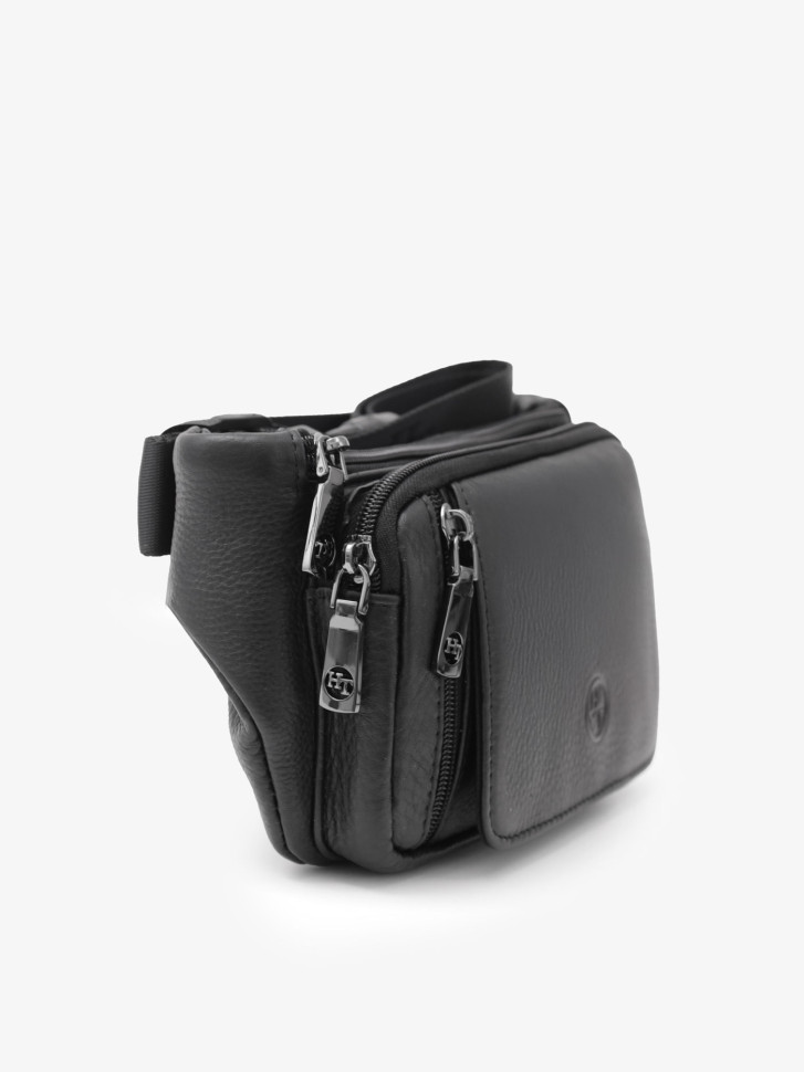 Мужская сумка на пояс Hight Touch 8786-34 черная