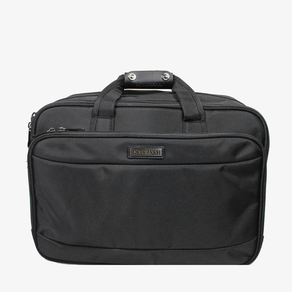 Мужская сумка раздвижная из текстиля Numanni 882 чёрная Мужская сумка раздвижная из текстиля Numanni 882 чёрная