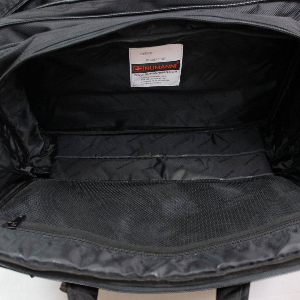 Мужская сумка раздвижная из текстиля Numanni 882 чёрная Мужская сумка раздвижная из текстиля Numanni 882 чёрная