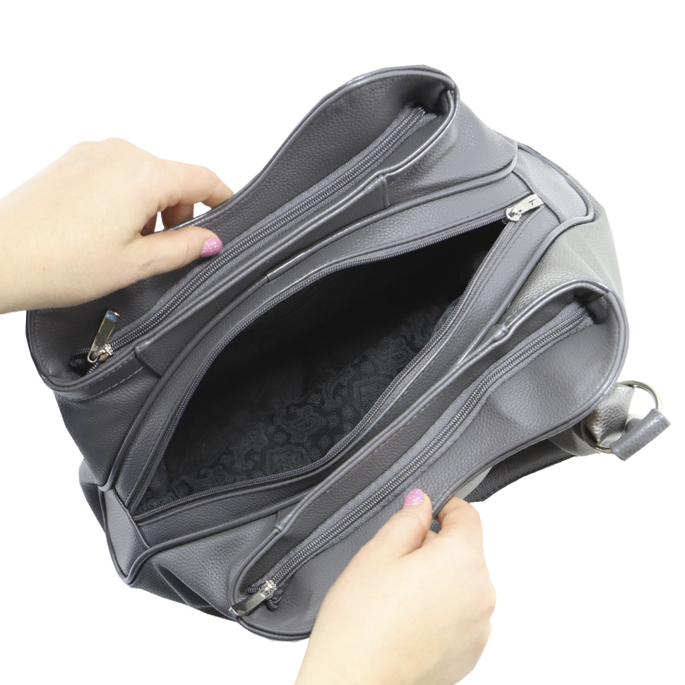 Сумка Оливи, 260 серая/серебристая Сумка Оливи, 260 серая/серебристая