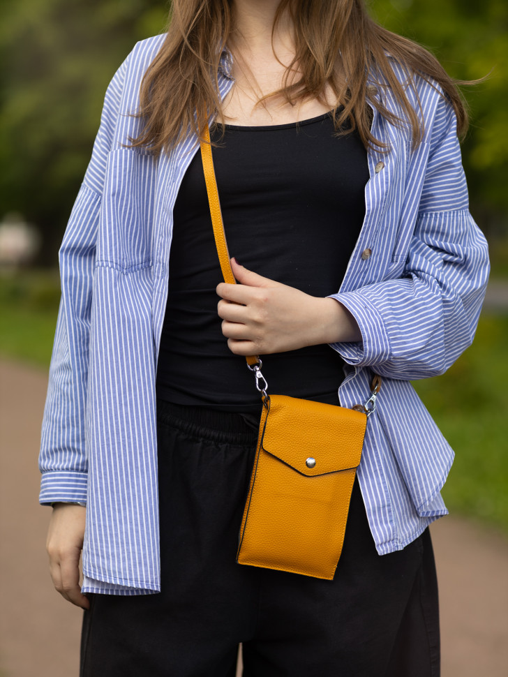 Сумка женская для телефона 5509 yellow Сумка женская для телефона 5509 yellow