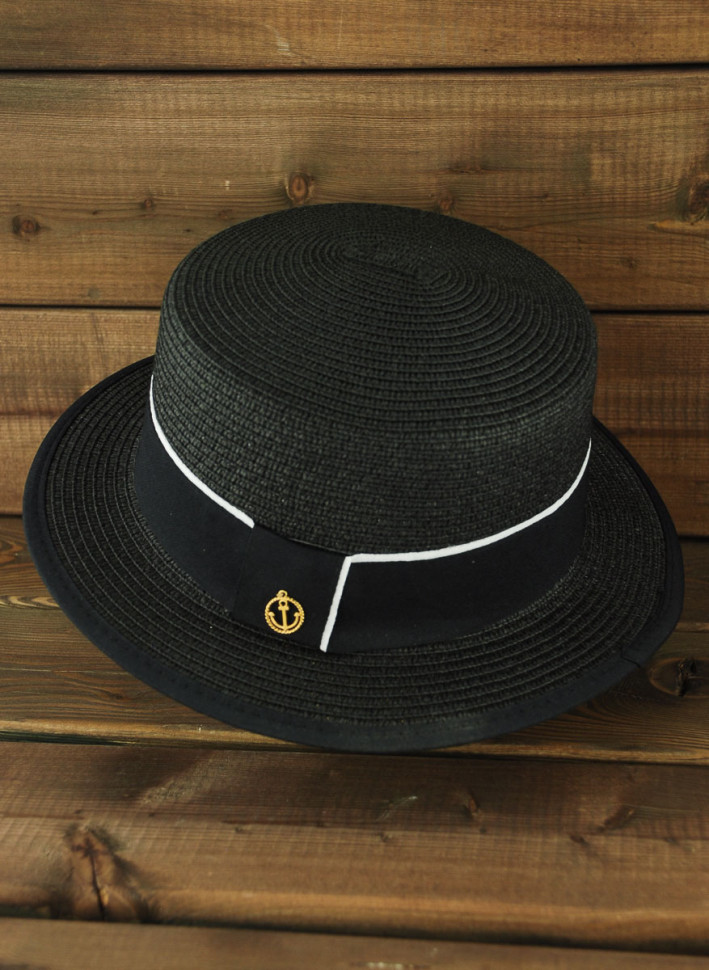 Шляпа-канотье FIJI29, 50276 чёрная Шляпа-канотье FIJI29, 50276 чёрная