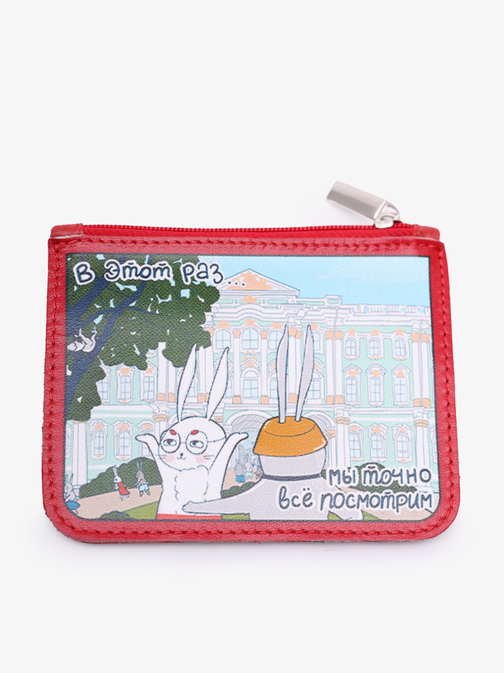 Картхолдер-монетница П-801ft-1930/005 красный Картхолдер-монетница П-801ft-1930/005 красный