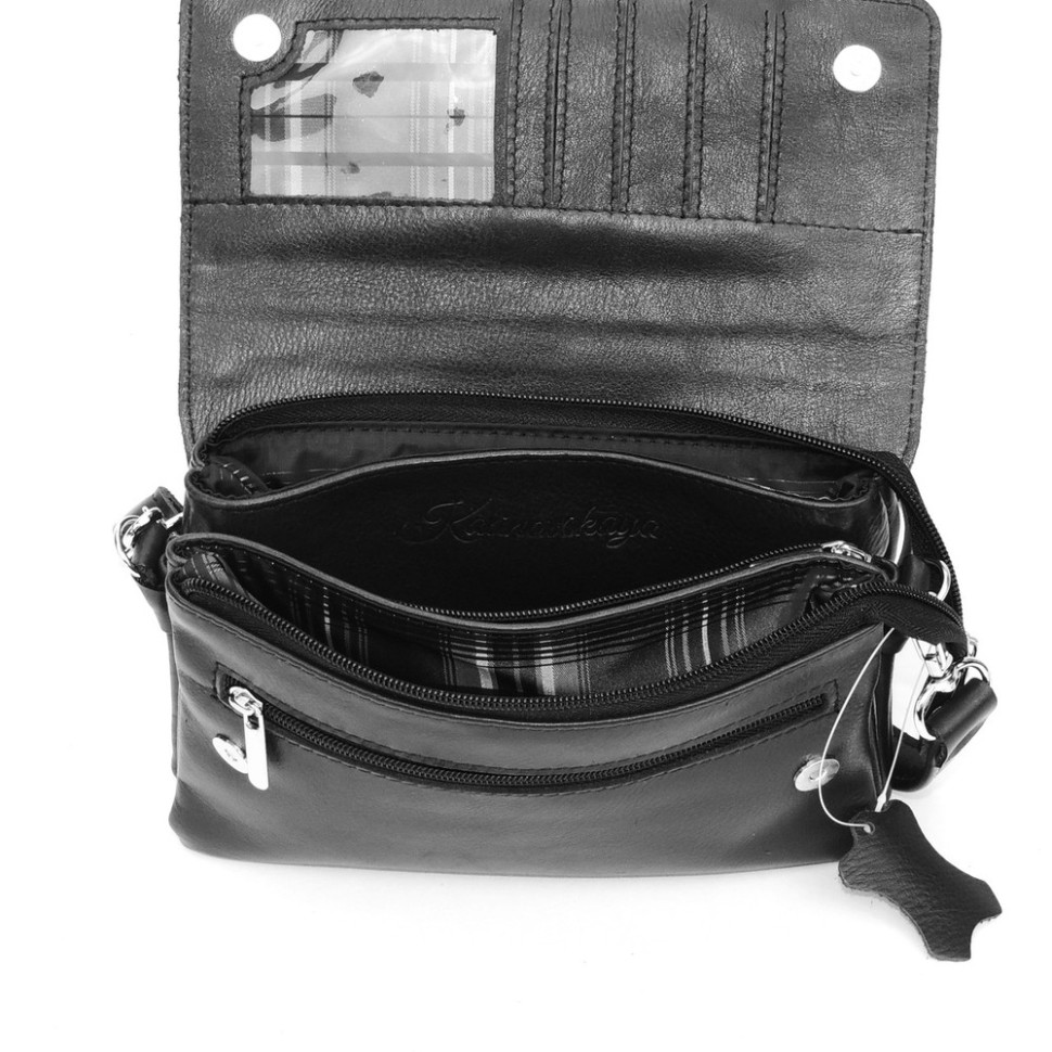 Черная женская кожаная сумка Natalia Kalinovskaya «Мальта» Черная женская кожаная сумка Natalia Kalinovskaya «Мальта»