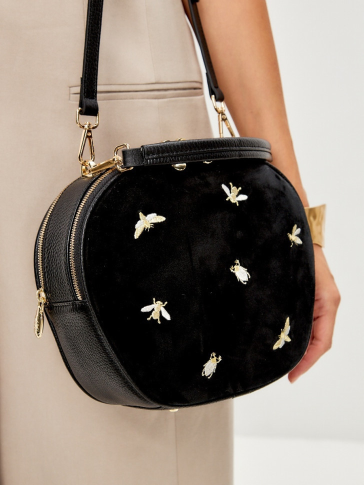 Сумка Curanni 2533 дольче замша черный Сумка Curanni 2533 дольче замша черный