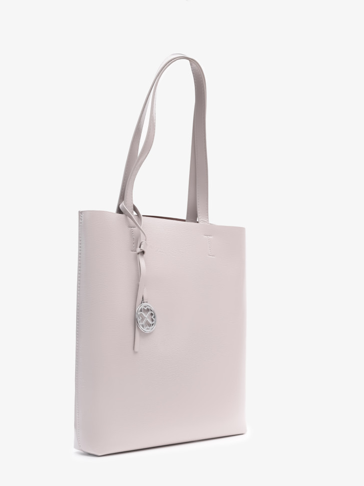 Сумка женская Baggins KDL-1300 светло-серая лак