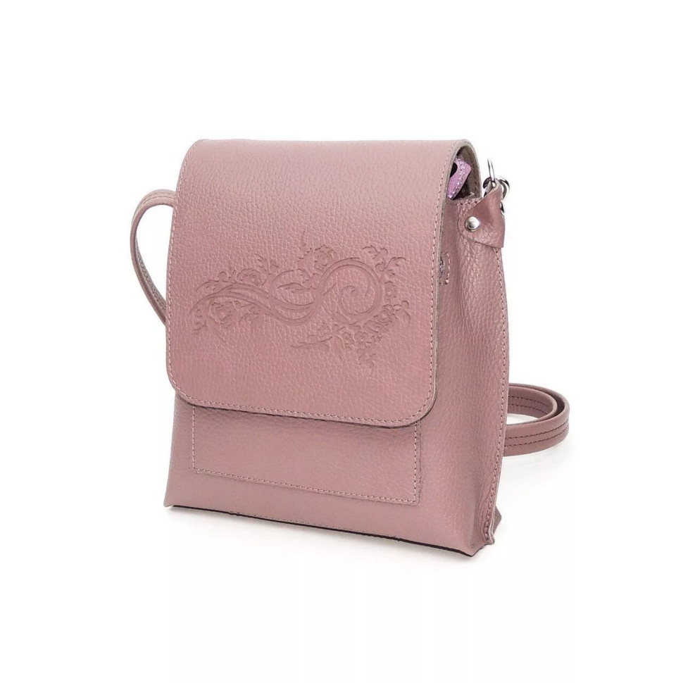 Женская кожаная сумка Natalia Kalinovskaya С86т "Рози" розовая Женская кожаная сумка Natalia Kalinovskaya С86т "Рози" розовая