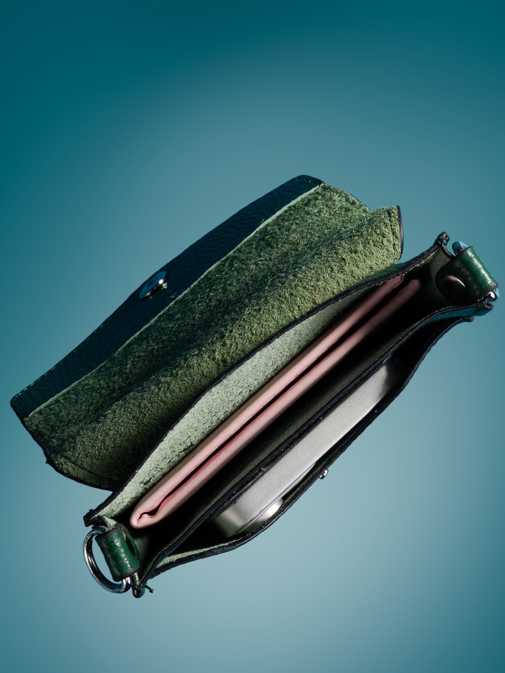 Сумка женская для телефона 5509 d.green Сумка женская для телефона 5509 d.green