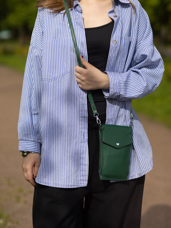 Сумка женская для телефона 5509 d.green Сумка женская для телефона 5509 d.green