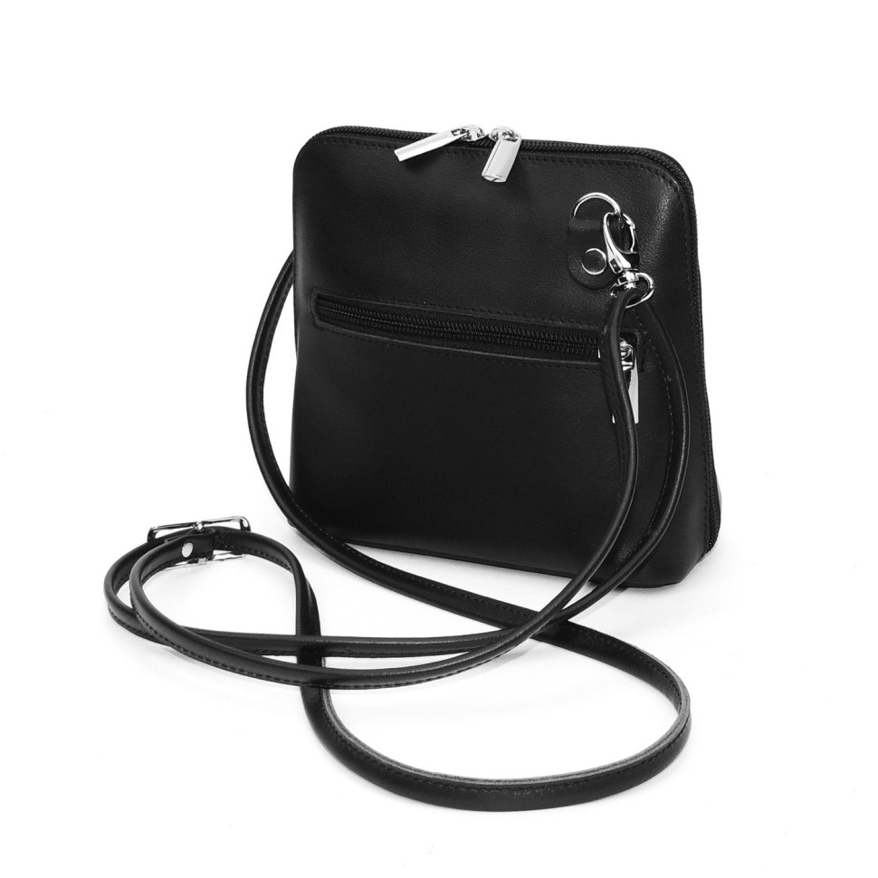 Женская кожаная сумка Natalia Kalinovskaya С83т "Элла" чёрная Женская кожаная сумка Natalia Kalinovskaya С83т "Элла" чёрная