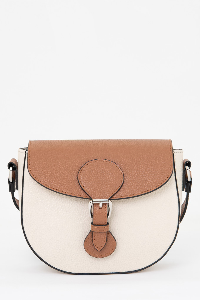 Сумка женская Protege, Ц-529 бежевый/кэмел флотер Сумка женская Protege, Ц-529 бежевый/кэмел флотер