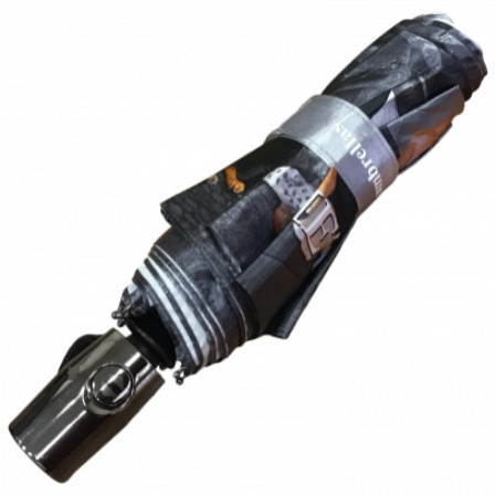 Зонт Петербургские Зонтики 222 "Храмы" чёрно-белый, полный автомат