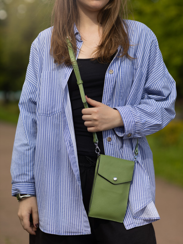 Сумка женская для телефона 5509 apple green