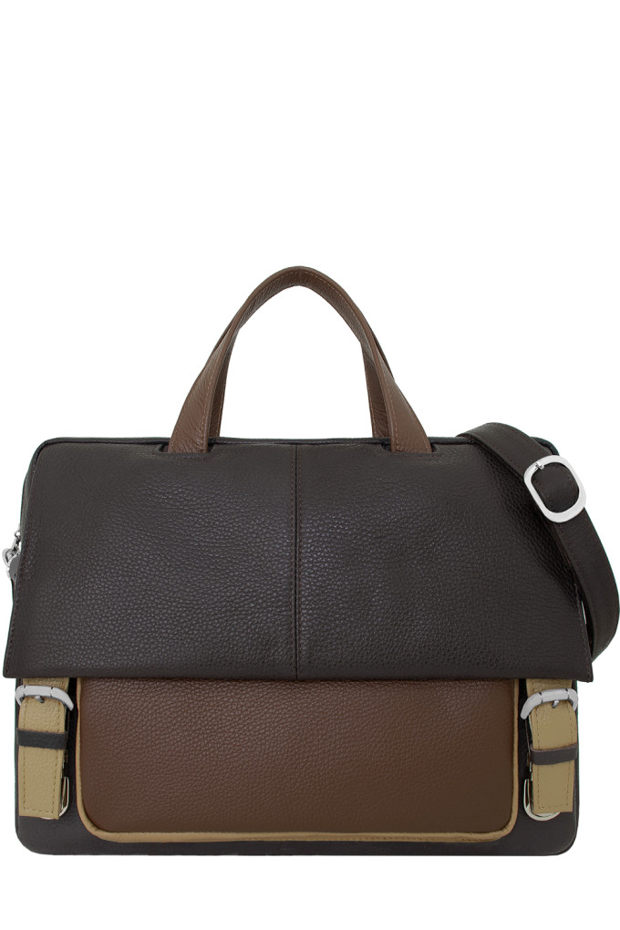 Портфель Protege, Ц-206.1 темно-коричневый/мокко/бисквит Портфель Protege, Ц-206.1 темно-коричневый/мокко/бисквит