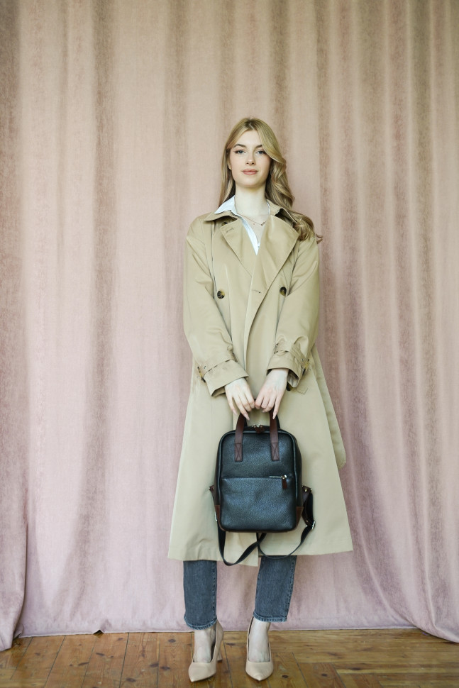 Рюкзак Protege Ц-564/2.64 черный флотер/коричневый пулл Рюкзак Protege Ц-564/2.64 черный флотер/коричневый пулл