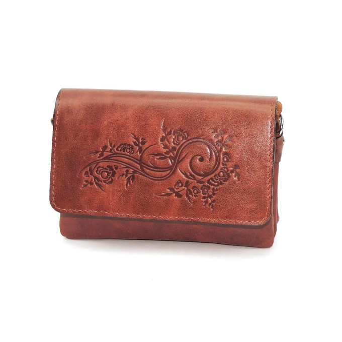 Женская сумочка кошелёк Natalia Kalinovskaya С53т.601 рыжая Женская сумочка кошелёк Natalia Kalinovskaya С53т.601 рыжая