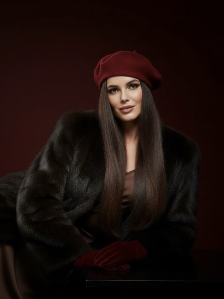 Берет женский Stigler, бордо Берет женский Stigler, бордо