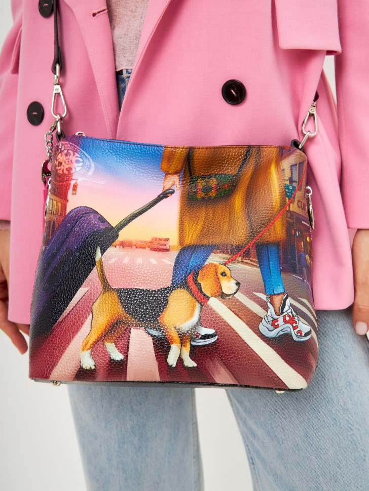 Сумка Curanni 2433 сан сет чёрная Сумка Curanni 2433 сан сет чёрная