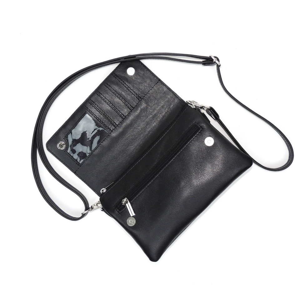 Черная женская кожаная сумка Natalia Kalinovskaya «Мальта» Растение Черная женская кожаная сумка Natalia Kalinovskaya «Мальта» Растение