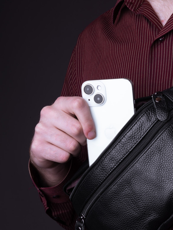 Сумка на пояс Baggins 018 черная Сумка на пояс Baggins 018 черная