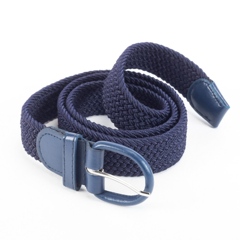 Ремень женский 35 резинка тёмно-синий Ремень женский 35 резинка тёмно-синий