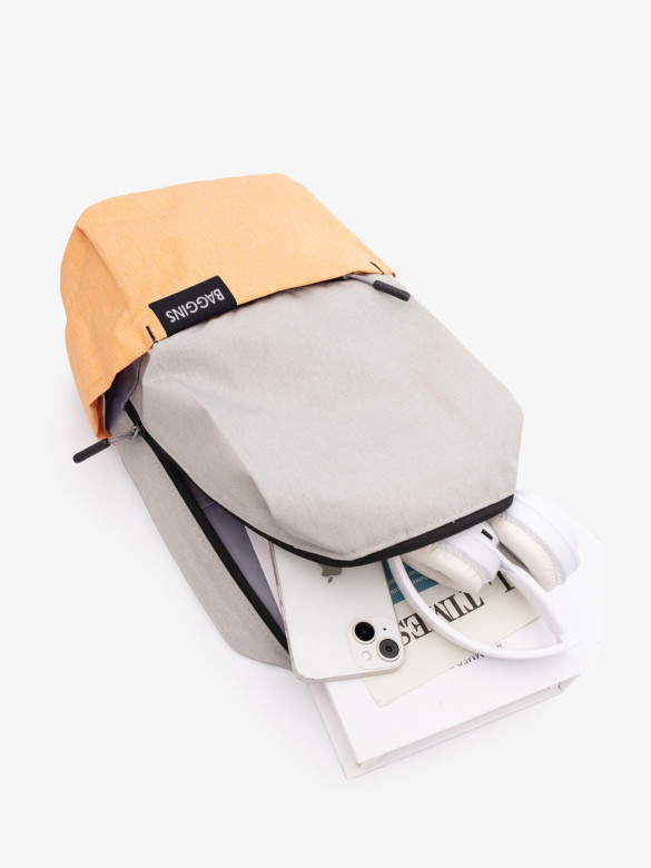 Рюкзак Baggins 621 серый/оранжевый Рюкзак Baggins 621 серый/оранжевый