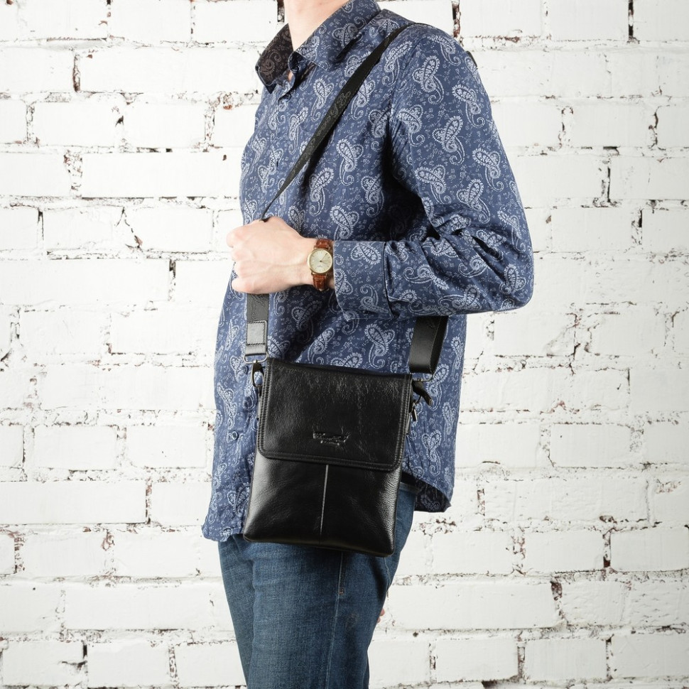 Сумка мужская Cheer Soul 6830 чёрная Сумка мужская Cheer Soul 6830 чёрная