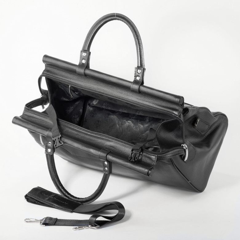 Сумка-саквояж Maxsimo Tarnavsky 1077 чёрная Сумка-саквояж Maxsimo Tarnavsky 1077 чёрная