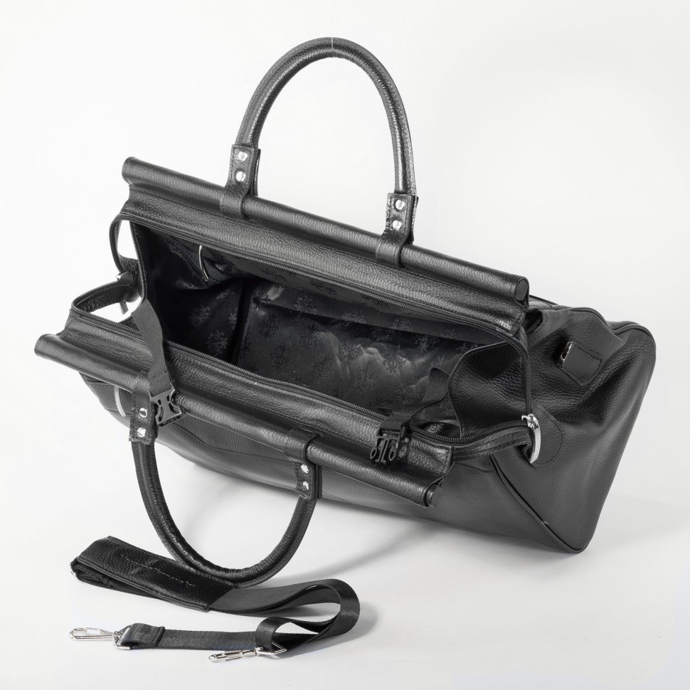 Сумка-саквояж Maxsimo Tarnavsky 1077 чёрная Сумка-саквояж Maxsimo Tarnavsky 1077 чёрная