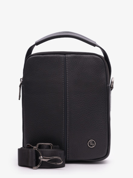 Мужская сумка через плечо Hight Touch 1664-6 чёрная Мужская сумка через плечо Hight Touch 1664-6 чёрная