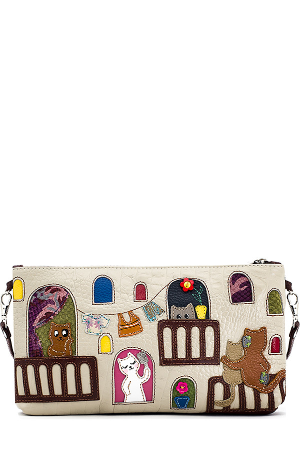 Кожаный клатч Protege, 251-81 "Кот №48" мокко Кожаный клатч Protege, 251-81 "Кот №48" мокко