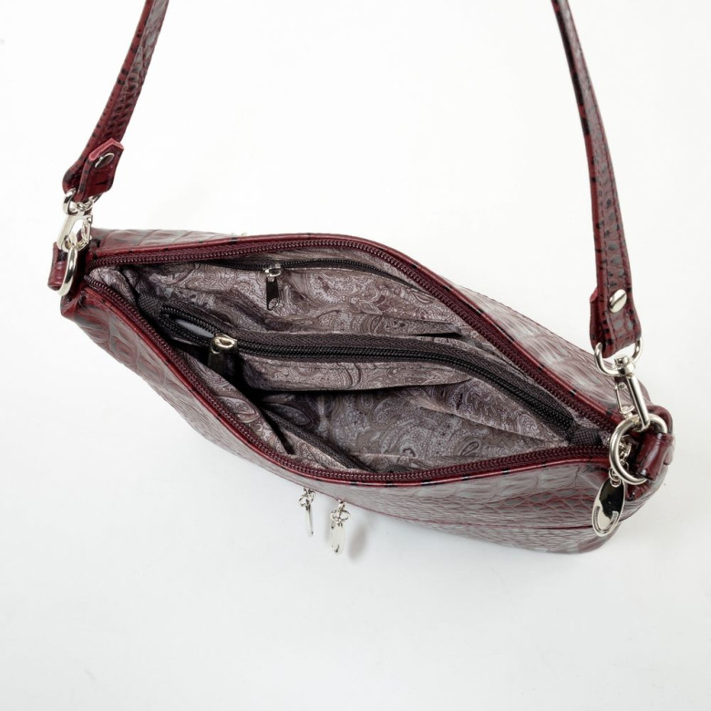 Сумка женская Sumkov 276 чёрная кайман Сумка женская Sumkov 276 чёрная кайман