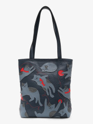 Сумка женская Protege, ДС-517-284 Кот №52 синий флотер Сумка женская Protege, ДС-517-284 Кот №52 синий флотер