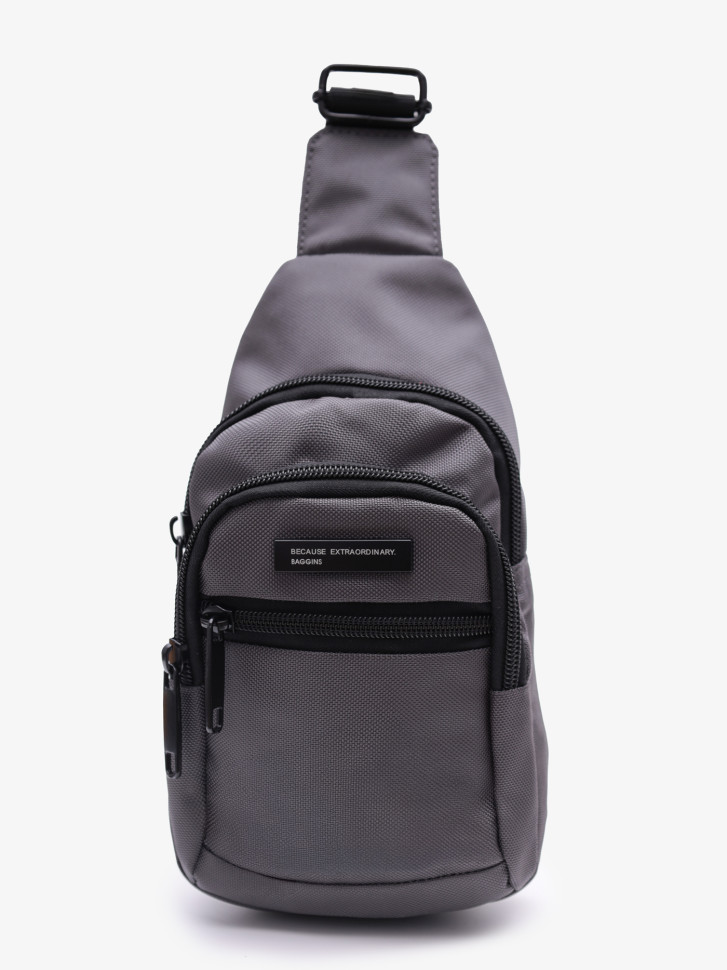 Рюкзак на одно плечо Baggins 6924 серый Рюкзак на одно плечо Baggins 6924 серый