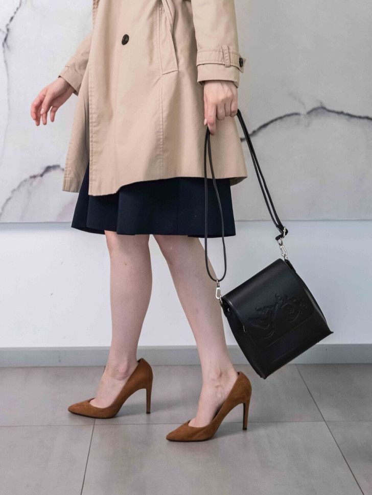 Сумка женская Natalia Kalinovskaya С86п.711 «Бритт» чёрная Сумка женская Natalia Kalinovskaya С86п.711 «Бритт» чёрная