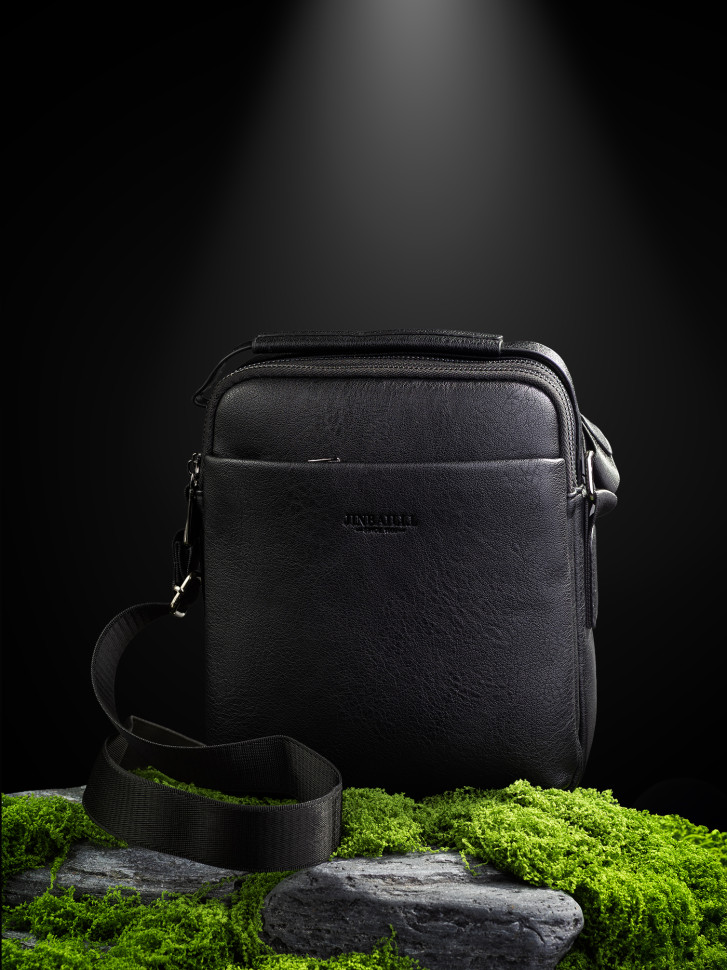 Сумка мужская JIN 5182 чёрная Сумка мужская JIN 5182 чёрная